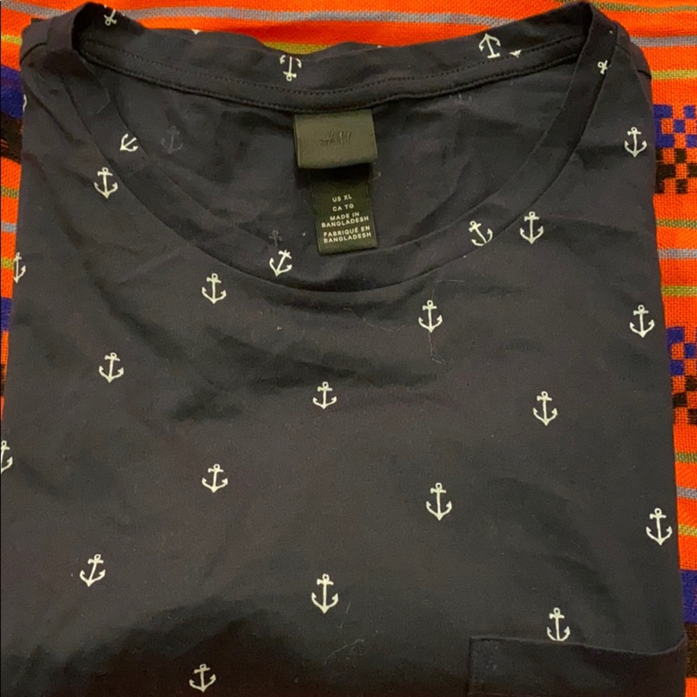Dark blue anchor shirt